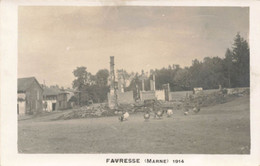 51 Favresse Guerre 1914 Carte Photo - Sonstige & Ohne Zuordnung