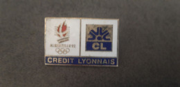 Pin's Alberville 92 Credit Lyonnais - Jeux Olympiques