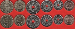 Denmark Set Of 6 Coins: 50 Ore - 20 Kroner 2017 UNC - Dinamarca