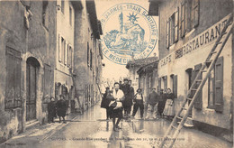 69-GIVORS- GRANDE-RUE PENDANT LES INONDATIONS DES 21/22/ ET 23 JANVIER 1910 - Givors