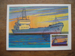 1981 Carte Maximum, 32k Multicol, Freighter "Baltijski" - Tarjetas Máxima