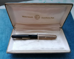 PENNA STILOGRAFICA WATERMAN TAPERITE CAPPUCCIO ORO 1947 VINTAGE FOUNTAIN PEN GOLD CAP - Stylos