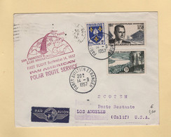 1ere Liaison Paris Los Angeles - Polar Route Service - 14-9-1957 - Eerste Vluchten