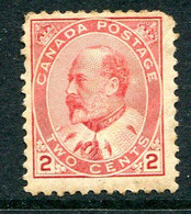 Canada 1903 King Edward VII - 2c Pale Rose-carmine HM (SG 177) - Light Overall Tone - Neufs