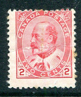 Canada 1903 King Edward VII - 2c Pale Rose-carmine HM (SG 177) - Bends / Faults - Ongebruikt