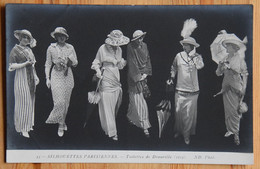 Silhouettes Parisiennes - Toilettes De Deauville  (1913)  - Mode - Femmes - Mannequins - (n°23979) - Moda