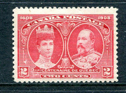 Canada 1908 Quebec Tercentenary - 2c King Edward VII & Queen Alexandra HM (SG 190) - Nuovi