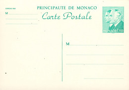 Entier Postal - MONACO - 1985 - Rainier Et Albert - 1,80 F Vert* CP Format  14 X 9,5 Cm ****2 Scan - Enteros  Postales