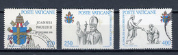 VATICAN: JEAN PAUL II - N° Yvert 666/668 Obli. - Used Stamps