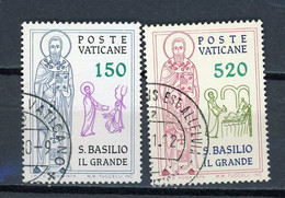 VATICAN: St BASILE LE GRAND - -  N° Yvert  673+674 Obli. - Used Stamps