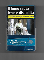 Tabacco Pacchetto Di Sigarette Italia - Rothmans Blue Kingsize N.01 Da 20 Pezzi (vuoto) - Etuis à Cigarettes Vides