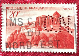 France St Bertrand De Comm Timbre Stamp Perforé, C.N Perforés,Perfin Perfins,Perforatis,Perforated,Perforata,Durchlöche. - Oblitérés