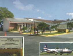 (MARSHALL ISLANDS) AMATA KABUA INTERNATIONAL AIRPORT, MAJURO ATOLL - New Postcard, Animated - Marshall Islands