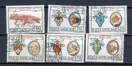 VATICAN: FONDATION DE LA CITÉ DU VATICAN -  N° Yvert 678/682+684 Obli. - Used Stamps