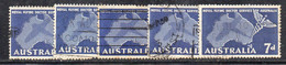 337 490 - AUSTRALIA 1957 , Serie Australia 1957 - Mi 278 - YT Pa 9  Service  Flying Doctor : 5 Esemplari - Gebraucht