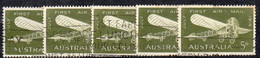 345 490 - AUSTRALIA 1964 , Serie Australia 1964 YT Pa 12  : 5 Esemplari - Oblitérés