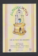 Etiquette De Vin De Pays Des Maures  -  Auberge De Théo  à Nice (06)  -  Thème Puits - Other & Unclassified