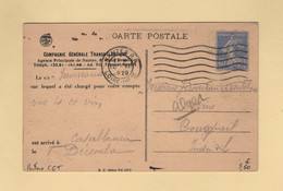 Perfores CGT - 1929 - Sur Carte De La Compagnie Generale Transatlantique - Type Semeuse - Briefe U. Dokumente