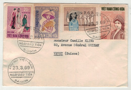 Viêt-Nam // Vietnam // Lettre 1er Jour, 23.03.1969 - Vietnam