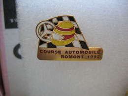 Pin's Course, Rallye Automobile, Course Automobile De ROMONT En 1992 - Rallye