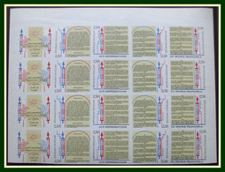 NON DENTELÉ N° 2605Aa X 4 BANDES SE TENANT ** (COTE 620 €) RÉVOLUTION FRANÇAISE 1989 - 1981-1990