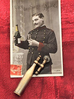 Briquet Essence-WW1-Artisanat Des Tranchées -Art Du Poilu-Art Des Tranchées-Trench Art-Guerre 1914-1918 + Carte Postale - 1914-18