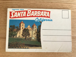 Carnet-Depliant-Greetings From Santa Barbara      L1744 - Santa Barbara