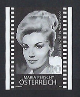 2022 AUSTRIA "MARIA PERSCHY / ATTRICE" SINGOLO BIANCO / NERO MNH - Unused Stamps