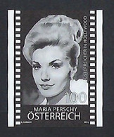 2022 AUSTRIA "MARIA PERSCHY / ATTRICE" SINGOLO BIANCO / NERO MNH - Ungebraucht