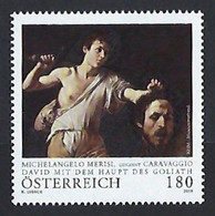 2019 AUSTRIA "CARAVAGGIO / DAVIDE E GOLIA" SINGOLO MNH - Nuovi