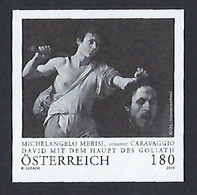 2019 AUSTRIA "CARAVAGGIO / DAVIDE E GOLIA" SINGOLO BIANCO / NERO MNH - Ungebraucht