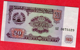 20 Rouble 1994 Neuf 3 Euros - Tadzjikistan