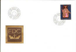 Liechtenstein FDC 1968 Christmas ... Bb691 - Storia Postale