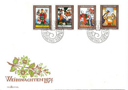 Liechtenstein FDC 1974 Christmas ... Bb692 - Covers & Documents