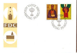 Liechtenstein FDC 1968 Mi 500-501 ... Bb695 - Brieven En Documenten