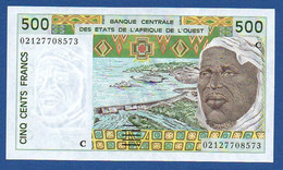 WEST AFRICAN STATES - BURKINA FASO - P.310Cm – 500 FRANCS 2002 UNC, Serie C 02127708573 - West African States