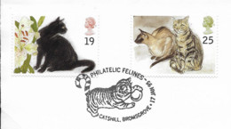 Le Chat - Cat - Chats - Grande-Bretagne Angleterre - Philatelic Felines - CATSHILL BROMSGROVE 17 Janvier 1995 - Flamme - Briefe U. Dokumente