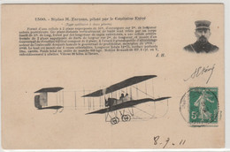 THEME AVIATION BELLE  CPA  ETEVE SUR FARMAN - Otros & Sin Clasificación