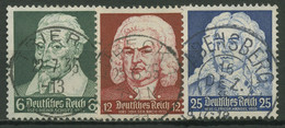 Deutsches Reich 1935 Komponisten Bach Händel Schütz 573/75 TOP-Stempel - Usados
