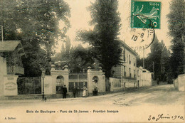 Bois De Boulogne , Paris 16ème * Fronton Basque ( Pelote ? ) , Parc De St James - District 16