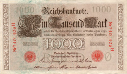 GERMANIA-1000 MARK 1910 -  Wor:P-44b.5, Ros:R-45g XF - 1000 Mark