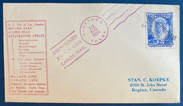 Bristish Colonies TONGA Islands Lettre 1934  "TIN CAN CANOE MAIL" N°69 Oblitéré Niuafoou Pour Le Canada - Tonga (...-1970)