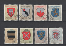 Liechtenstein, Wappen, 8 Gestempelte Marken, Siehe Scan - Sammlungen