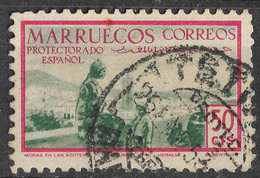 Spanish Morocco 1952 50C. Michel 340. Tetuan Postmark - Marruecos Español