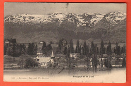 ZTV-20 Satigny Et Le Jura. Charnaux 7857.  Cachet 1905 Circulé Vers Nimes. - Satigny