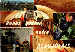 (2 J 5) France - Caves De Beaujolais  (wine) Tonneau  (barrel) - Vignes