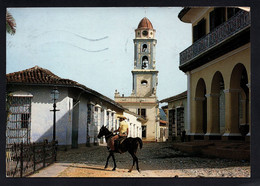 (RECTO / VERSO) CUBA - TRINIDAD - VISTA DE LA VILLA COLONIAL - BEAU TIMBRE - CPM GF - Cuba