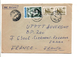 ROUMANIE AFFRANCHISSEMENT COMPOSE SUR  LETTRE POUR LA FRANCE 1995 - Covers & Documents