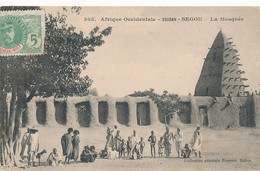 CPA-23643- (AOF) -Soudan- Segou-La Mosquée (belle Animation)-Envoi Gratuit - Sudan