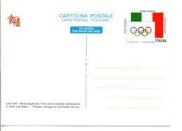 ITALIE ENTIER CARTE NEUF CAMPAGNE POUR L'OBTENTION DES JEUX EN ITALIE 1998 - Other